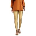 TWIN BIRDS Shimmer Leggings for Women | Shiny Stretch Ethnic Wear Pants