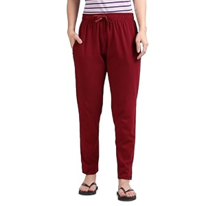 TWIN BIRDS Women Cotton Textured Night Pant