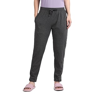 TWIN BIRDS Women Cotton Textured Night Pant