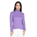 TWIN BIRDS Women Cotton Turtle Neck Ribbed