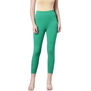 twin birds women viscose high ankle leggings  stretch cropped length pant