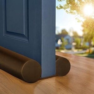 twin draft guard extreme original door draft stopper single brown year-round insulator trademarked and patented under door draft stopper