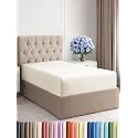 Twin Fitted Sheet - Single Fitted Sheet Only - Deep Pockets - Off White