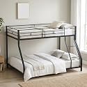 Twin Over Full Metal Bunk Bed,Heavy Duty,Noise Free,No Box Spring