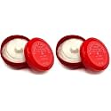 Twin Pack, TFS Ciotola Rossa Semi Soft Shaving Soap, Classic Almond Scent 125ml (4.2 oz), Made in Torino Italy since 1945, Creates a Luxurious Lather, For use with a Shave Brush