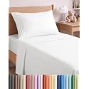 Twin Size 3 Piece Sheet Set - Comfy Breathable &amp; Cooling Sheets - White