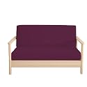 Twin Size Futon Covers - 100% Egyptian Cotton Futon Slipcovers Wine