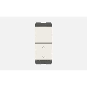 twin switch 6a - 2 gang - 1 way  2 way - 1 module frost white