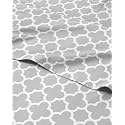 Twin XL Sheets Set, 3 Pieces 16" Deep Pocket Hotel Luxury, Gray Clover