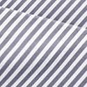 Twin XL 3 Piece Striped Sheet Set - Soft, Breathable &amp; Cooling - Navy Ombre