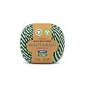 Green &amp; White Cotton Twine 200 Feet – Organic Baker’s Twine, Food Safe Butchers Twine, Gift Wrapping for Crafts, DIY Decor, Spring Packaging