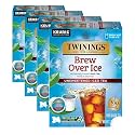Twinings Brew Over Ice Unsweetened Black Iced Tea K-Cup Pods for Keurig, 24 Count, Refreshing, Smooth, Caffeinated (Pack of 4)