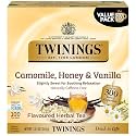 Twinings Camomile, Honey &amp; Vanilla Herbal Tea Individually Wrapped Bags, 100 Count (Pack of 1), Naturally Caffeine-Free, Enjoy Hot or Iced, 100 Teabags