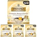 Twinings Camomile, Honey &amp; Vanilla Herbal Tea Individually Wrapped Bags, Naturally Caffeine-Free, Enjoy Hot or Iced, Teabags, 100 Count (Pack of 4)