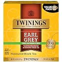 Twinings Decaffeinated Earl Grey Black Tea Individually Wrapped Bags, 100 Count (Pack of 1), Flavoured with Citrus and Bergamot, Enjoy Hot or Iced, 100 Teabags