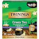 Twinings Green Tea with Jasmine Individually Wrapped Bags, 100 Count (Pack of 1), Fragrant Floral Scent, Caffeinated, Enjoy Hot or Iced, 100 Teabags