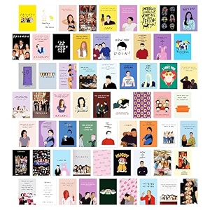 twinster aesthetic friends web series stickers collage kit set of 63 poster for room decoration home dcor items self-adhesive wall stickers size40x60 inches