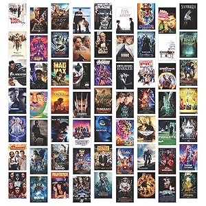 twinster aesthetic movie wall stickers collage kit set of 63 poster for room decoration home dcor items self-adhesive wall stickers size40x60 inches-art card