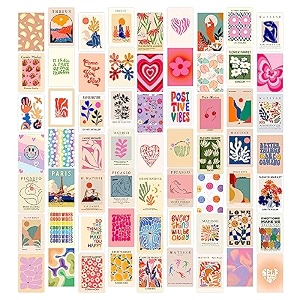 twinster glass aesthetic wall stickers collage kit set of 63 poster for room decorationhome dcor items self-adhesive wall stickers size 40x60 inches