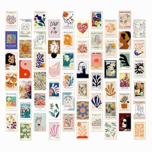 twinster aesthetic wall stickers collage kit set of 60 poster for room decorationhome dcor items self-adhesive wall stickers size 40x60 inches-art card