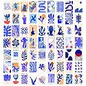 Twinster Cardboard Aesthetic Wall Stickers Collage Kit, Set Of 63 Poster For Room Decoration,Home Decor Items, Self-Adhesive Size: 4.0X6.0 Inches