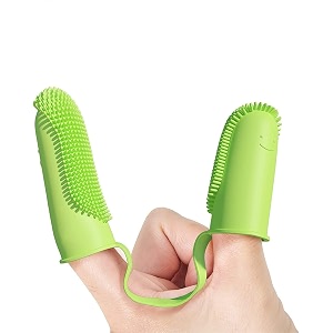 twinzen dog toothbrush finger brush soft bristles for easy dental care dog brush teeth cleaning set suitable for large to small dogs cats and small pets multicolor