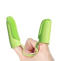TWINZEN Dog Toothbrush, Finger Brush, Soft Bristles for Easy Dental Care Dog Brush, Teeth Cleaning Set Suitable for Large to Small Dogs Cats and Small Pets (Multicolor)