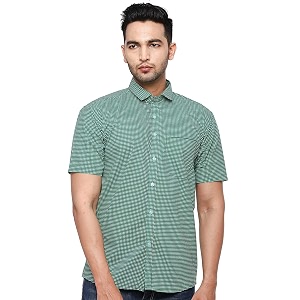 Twist99 Mens Cotton Linen Half Sleeve Plus