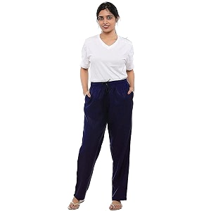 Womens Denim Loose fit Pants Trousers