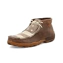 Twisted X Men's Chukka Driving Moc, Moc Toe, Brown &amp; Ivory, 9 W