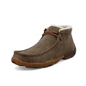 Twisted X Men's Chukka Driving Moc, Moc Toe, Bomber &amp; Fur Lining, 14 M