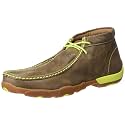 Twisted X Men's Chukka Driving Moc, Moc Toe, Bomber &amp; Neon Yellow, 13 W