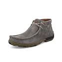 Twisted X Men's Chukka Driving Moc, Moc Toe, Grey, 7 W