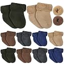Twistover 10 Pairs Preemie Cotton Turn Cuff Socks