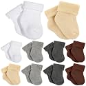 Twistover 10 Pairs Preemie Cotton Turn Cuff Socks