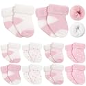 Twistover 10 Pairs Preemie Cotton Turn Cuff Socks