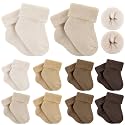 Twistover 10 Pairs Preemie Cotton Turn Cuff Socks