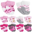 Twistover 10 Pairs Preemie Cotton Turn Cuff Socks