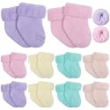 Twistover 10 Pairs Preemie Cotton Turn Cuff Socks