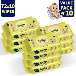 Twittles Soft Gentle Baby Cleansing Wipes