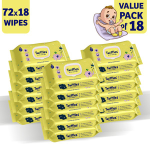 Twittles Soft Gentle Baby Cleansing Wipes