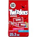 TWIZZLERS Assorted Fruit Flavored Snack Size Chewy, Halloween Candy Bag, (60 Pieces), 25.3 Ounce (Pack of 8)