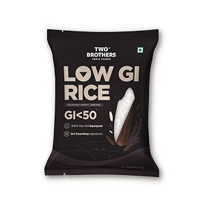 two brothers kalanamak rice 1 kg  low gi native rice  contains iron amp zinc  perfect for pulao amp curries
