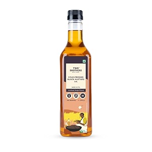 two brothers india farms india39s only certified glyphosate free mustard oilsarso ka tel 1l made using native mustard seeds  cold-pressed and single-filtered oil for cooking  hexane-free
