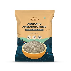 two brothers stony unpolished ambemohar rice - 1kg