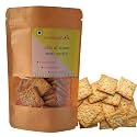 two little birds Chia &amp; Sesame Seeds Crackers - Enriched with 2 Super Seeds| Baked Not Fried| Eggless, Handmade, Freshly Baked Snacks Chips| No Added Preservatives or Palm Oil| 120Grams (Pack of 1)
