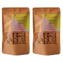 two little birds Chilli Garlic Lavash - Baked Not Fried, Lavash Sticks | Freshly Baked, Eggless, Handmade Flat Bread | No Added Preservatives, Palm Oil or Refined Sugar | 120 Grams (Pack of 2)