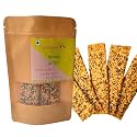 two little birds Masala Lavash - Baked Not Fried, Lavash Sticks | Freshly Baked, Eggless, Handmade Flat Bread | No Added Preservatives, Palm Oil or Refined Sugar | 120 Grams (Pack of 1)