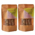 two little birds Whole Wheat Masala Lavash - Baked Not Fried, Lavash Sticks| Freshly Baked, Eggless, Handmade Flat Bread| No Added Preservatives, Palm Oil, Maida or Refined Sugar| 120 Grams(Pack of 2)