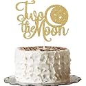 Two the Moon Cake Topper Happy